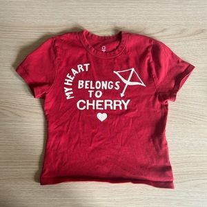 Cherry la baby tee